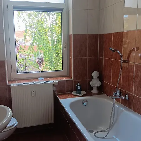 Einfach Sich Selbst Mal Wohlfuehlen, Voll Ausgestattet Kueche Und Bad, Auch Wohnung Alles Da, Wlan, 17 Min Zur Messe 4 Min Zum Schloss 4 Betten Inklusive, 4 Parkplaetze Kostenlos * Delitzsch